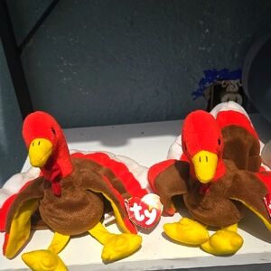 TY Beanie Babies Turkey Plush Set